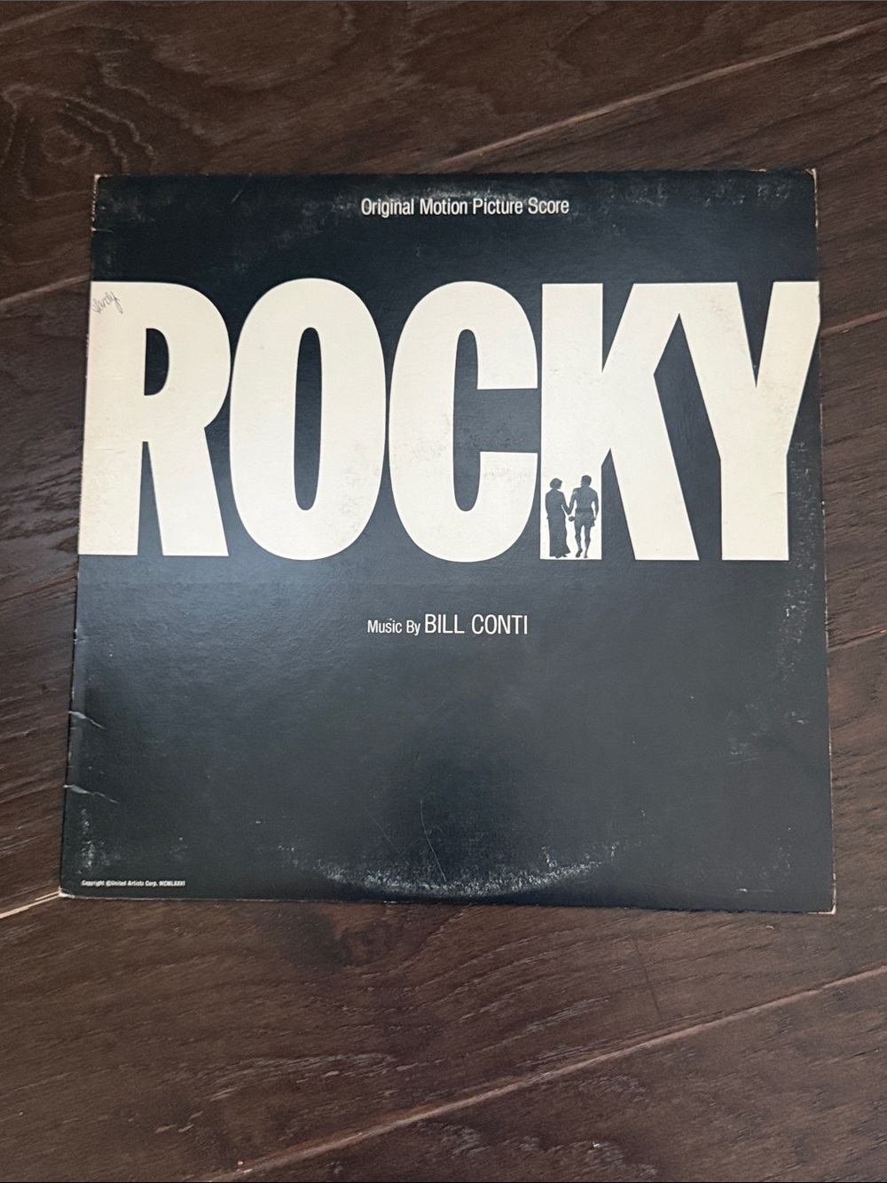 Rocky Original Motion Picture Score Vinyl - Black and White Cover